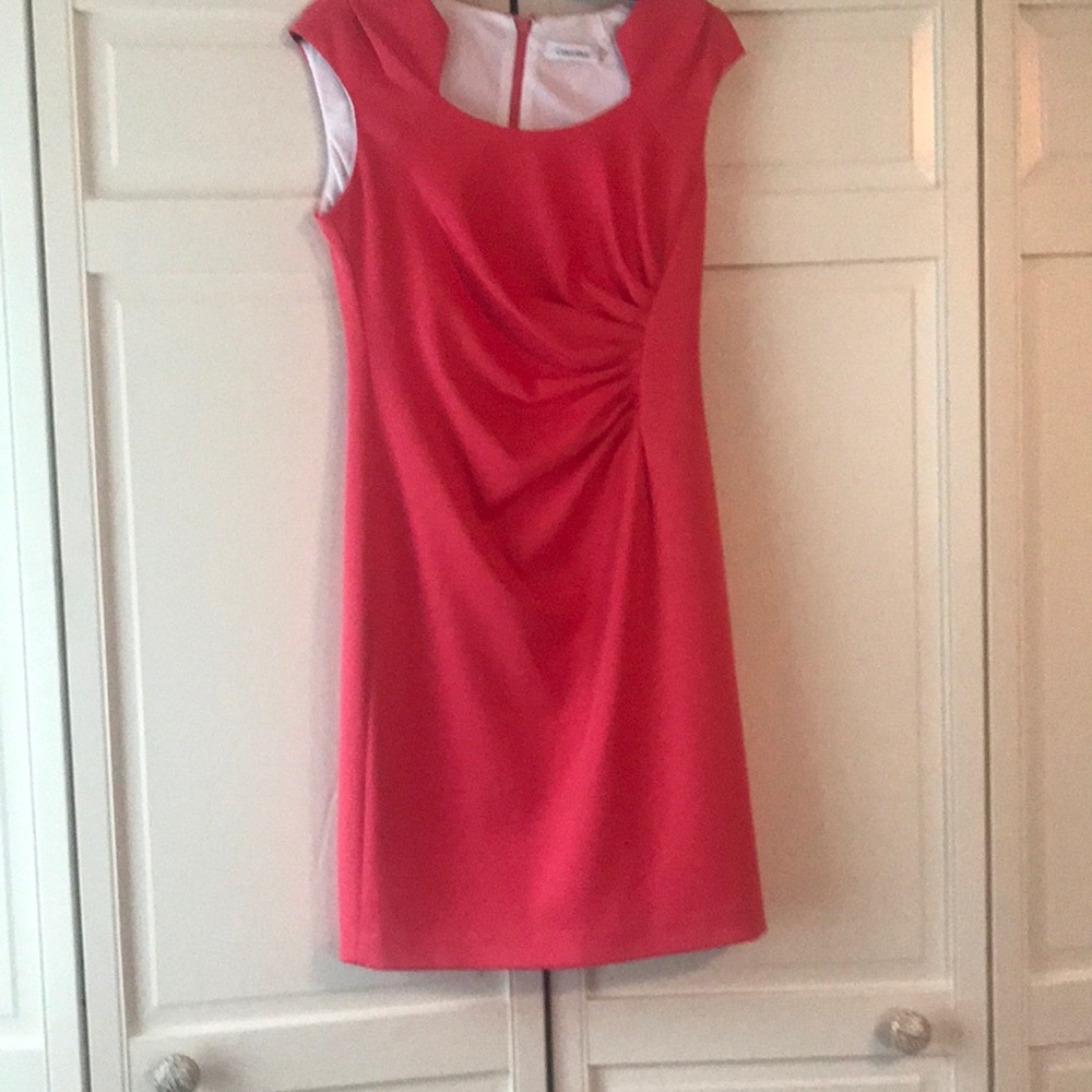 Calvin Klein melon color dress size 8